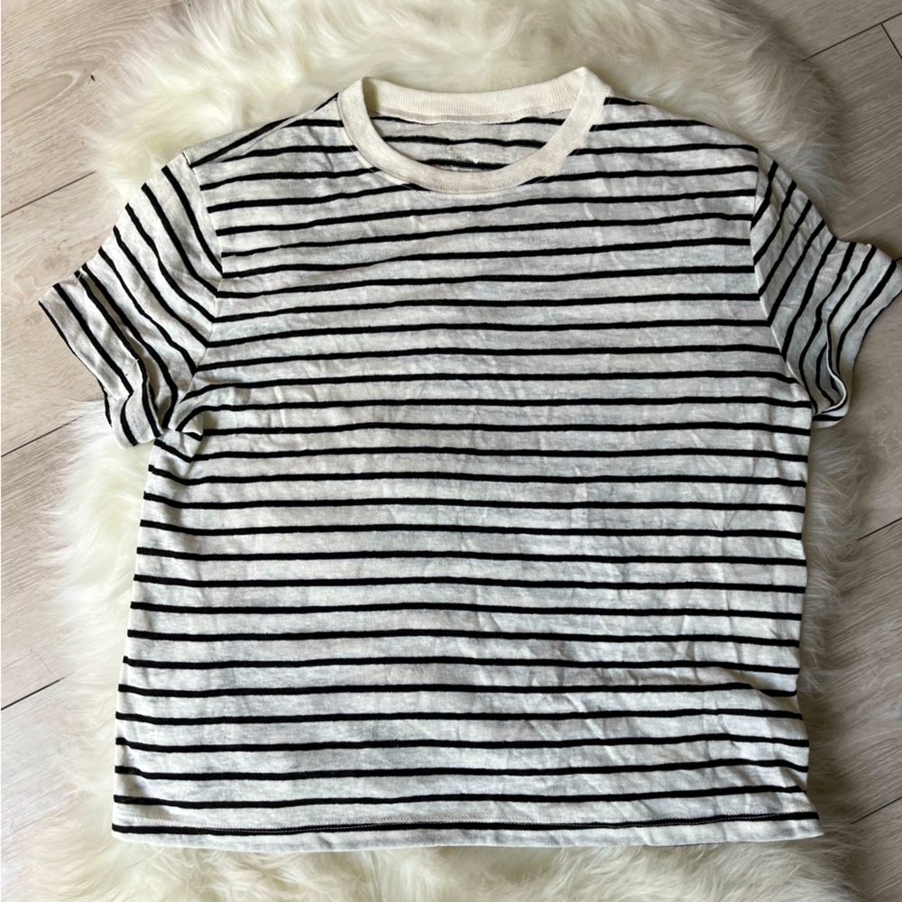 Black & White Stipe T-Shirt